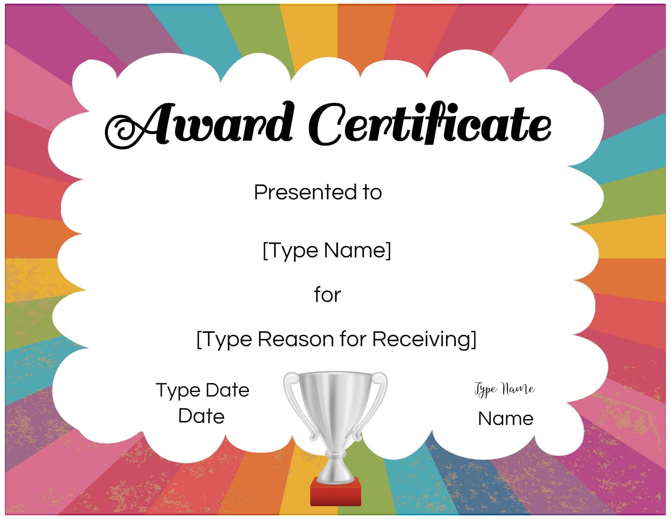 Printable Children S Certificate Template - Printable Templates Free