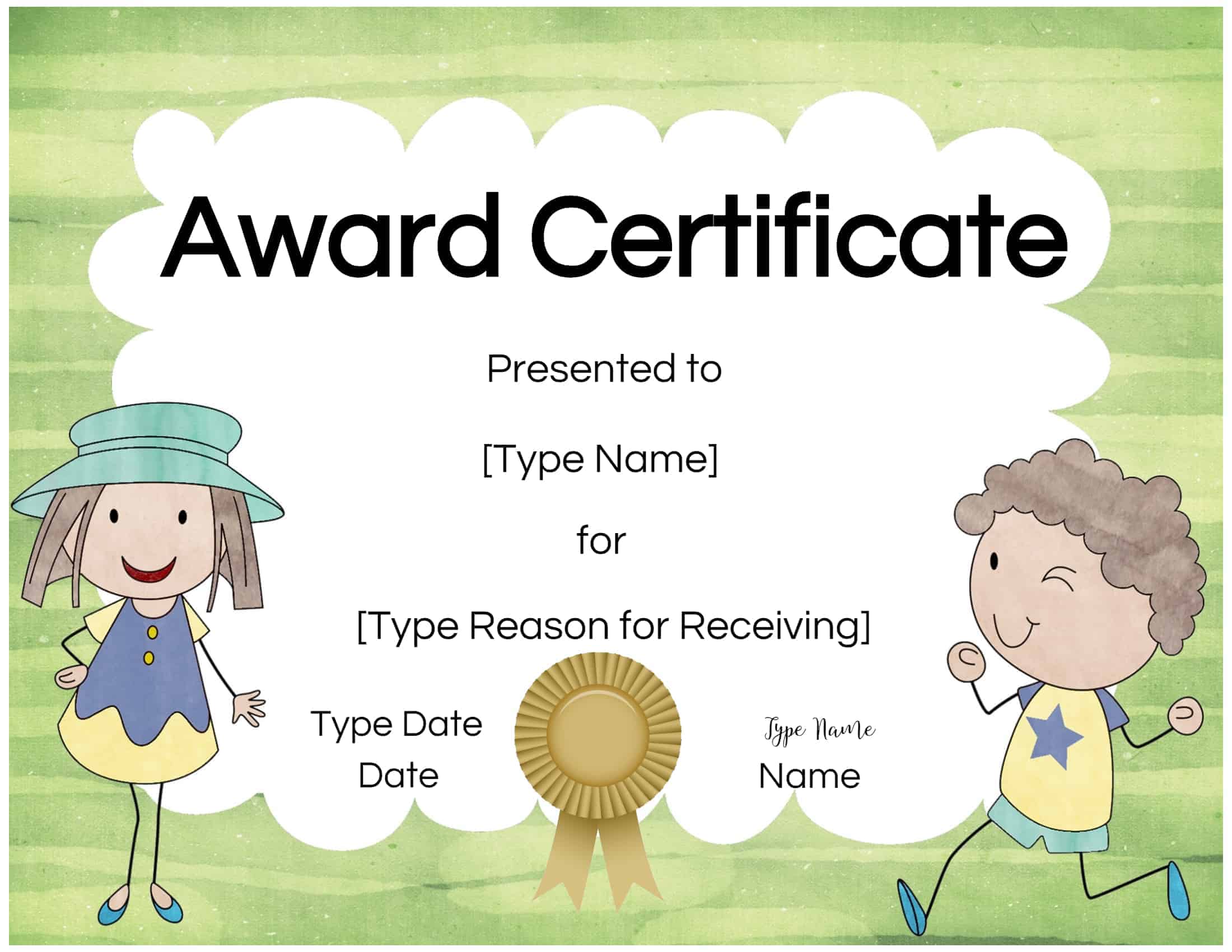 Free Custom Certificates for Kids | Customize Online & Print at Home