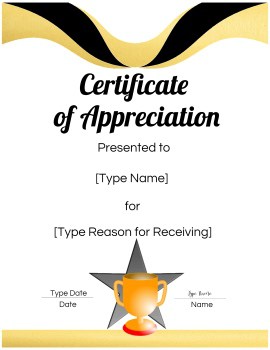 FREE Printable Certificate of Appreciation Template | Customize Online