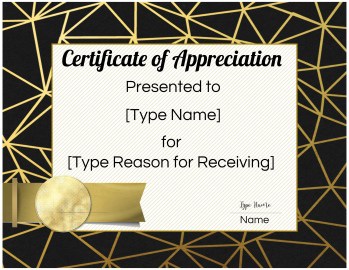 certificate appreciation completion customize template printable award horizontal