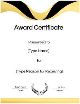 certificate templates for pages free