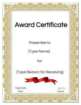 Free Printable Certificate Templates | Customize Online