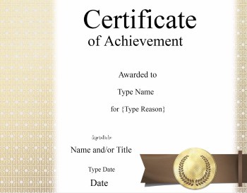 Free Printable Certificate of Achievement | Customize Online