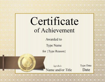 Free Printable Certificate Of Achievement 