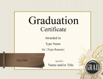 Free Graduation Certificate Template | Customize Online & Print