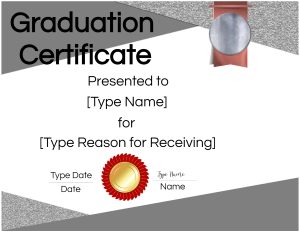 Free Graduation Certificate Template | Customize Online & Print