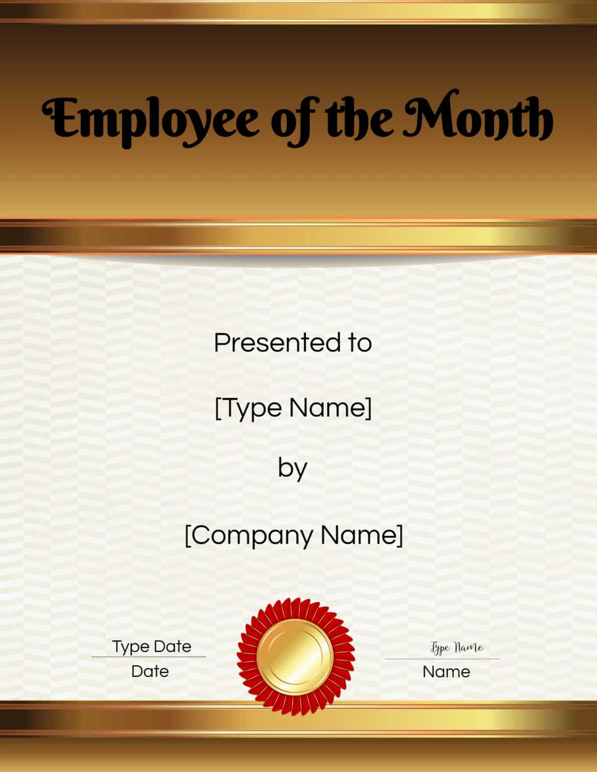 Employee of the Month Certificate Template | Customize Online