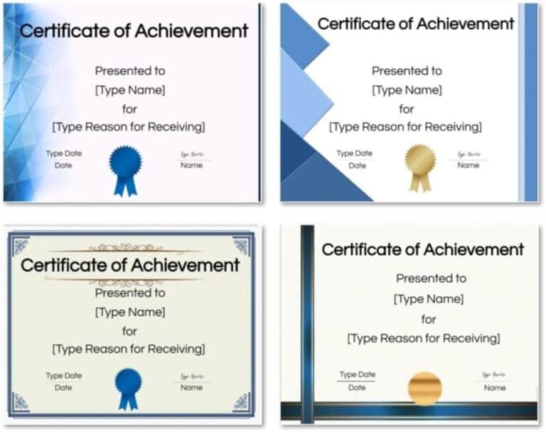 Free Printable Certificate of Achievement Template | Customize Online