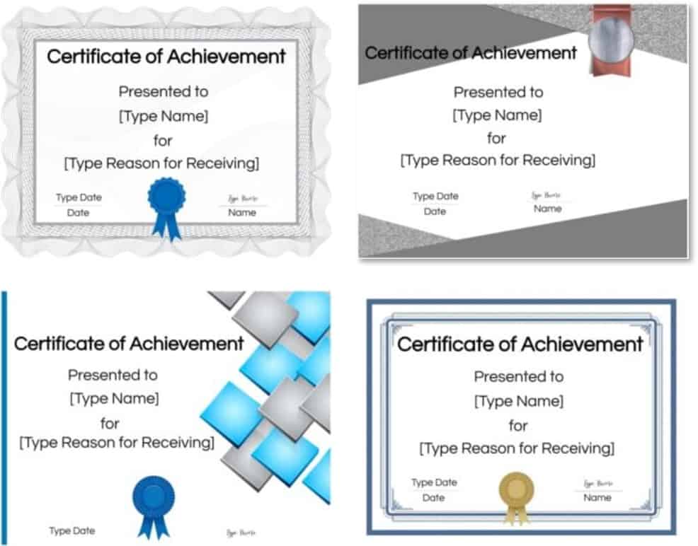 Free Printable Certificate of Achievement Template | Customize Online