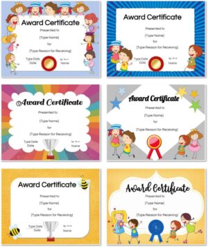 Free Custom Certificates for Kids | Customize Online & Print at Home