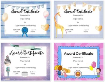 Free Custom Certificates for Kids | Customize Online & Print at Home