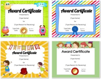 Free Custom Certificates for Kids | Customize Online & Print at Home