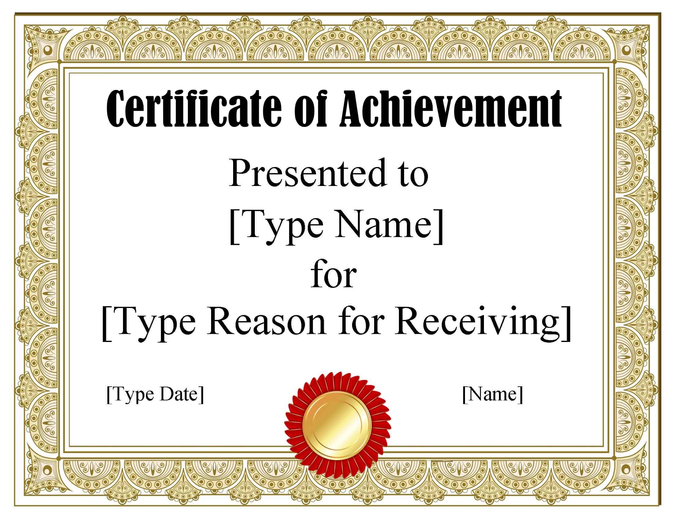 certificate templates for ms word