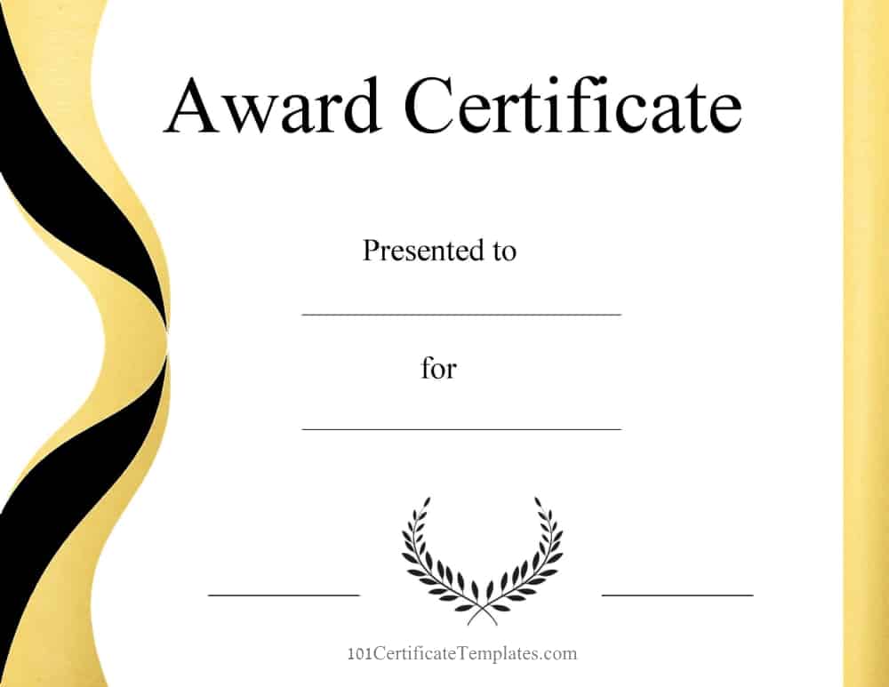 certificate blank template word free download