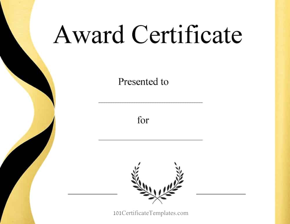 FREE Blank Certificate Templates No Watermark