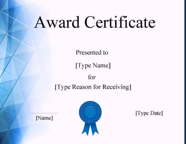 FREE Certificate Template Word | Instant Download