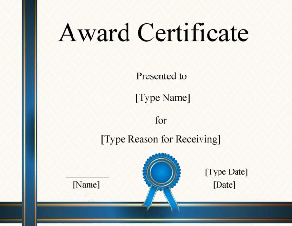 FREE Certificate Template Powerpoint | Instant Download