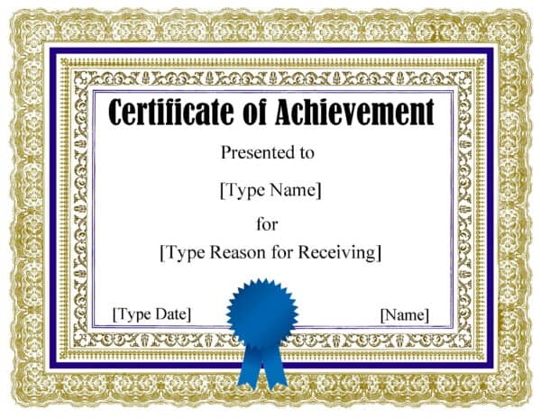 FREE Certificate Template Powerpoint | Instant Download