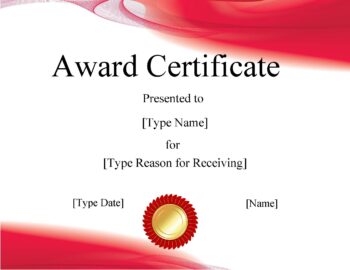 microsoft word certificate template free download