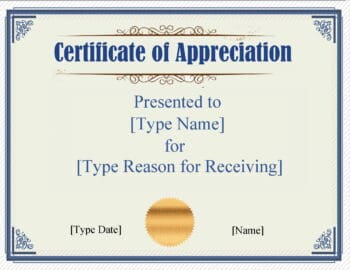 FREE Certificate Template Word | Instant Download