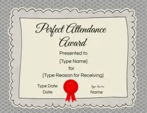 Participation award