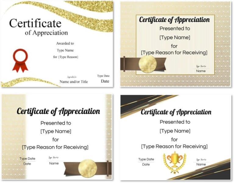 FREE Printable Certificate Of Appreciation Template | Customize Online