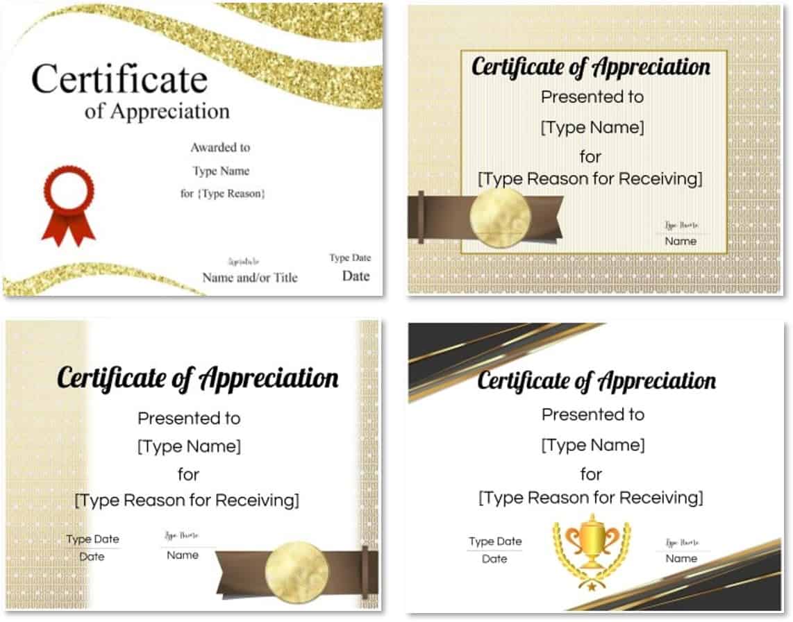 FREE Printable Certificate Of Appreciation Template | Customize Online