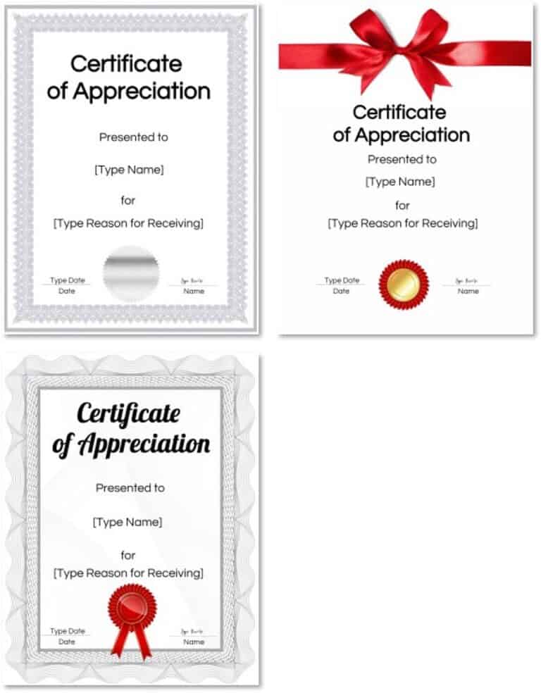 FREE Printable Certificate of Appreciation Template | Customize Online