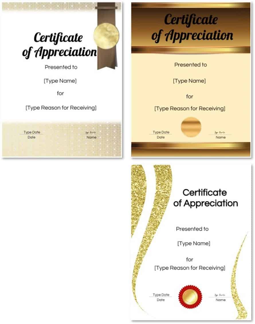 FREE Printable Certificate Of Appreciation Template | Customize Online