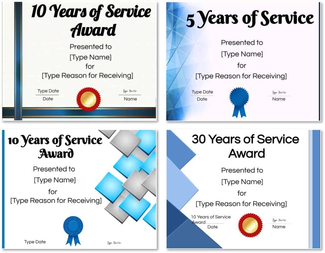 service-award-certificate-templates