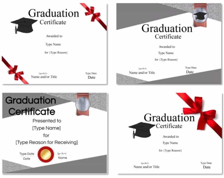 Free Graduation Certificate Template | Customize Online & Print